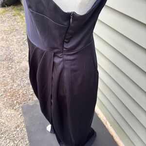 Showpo Strapless Navy Dress